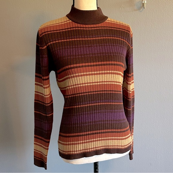 WORTHINGTON FALL COLOR MOCK TURTLENECK TOP. SIZE MEDIUM. - Picture 1 of 5